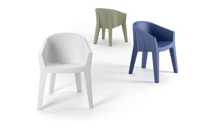 Frozen, poltroncina moderna per l'arredo indoor e outdoor