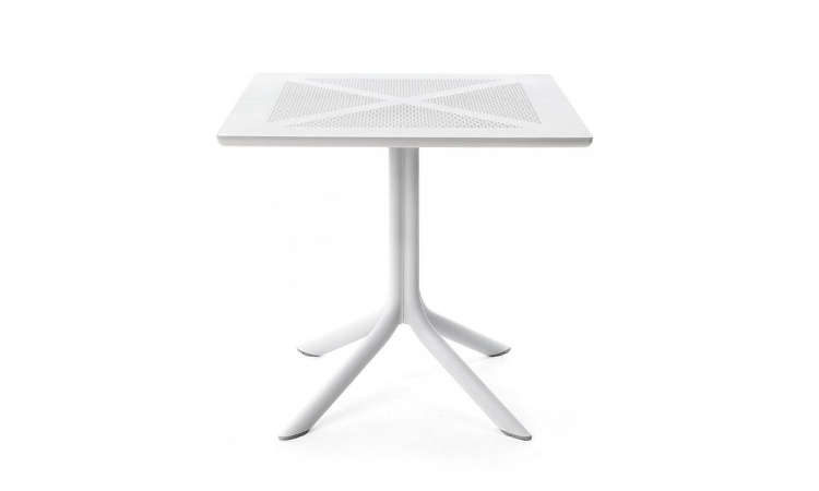 Clipx, tavolo bar per l'arredo outdoor a gamba centrale