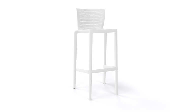 Spyker, sgabello bar impilabile per l'arredo indoor e outdoor