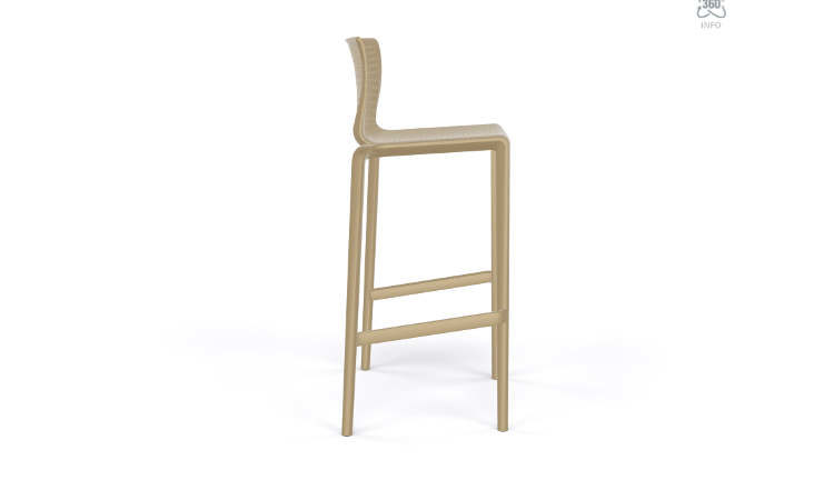Spyker, sgabello bar impilabile per l'arredo indoor e outdoor