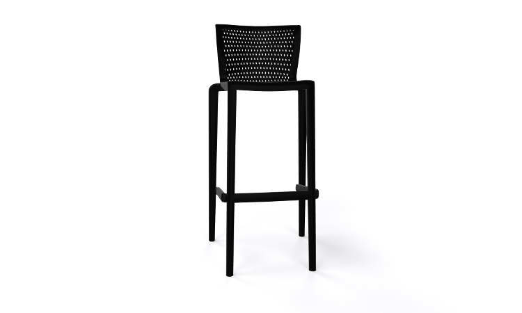 Spyker, sgabello bar impilabile per l'arredo indoor e outdoor