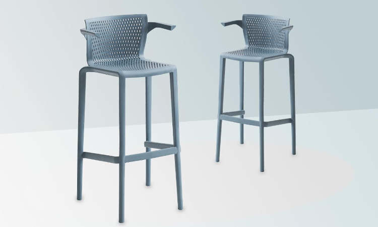 Spyker, sgabello bar impilabile per l’arredo indoor e outdoor