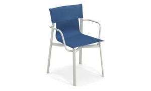 Breeze, sedia da esterno in alluminio e tessuto
