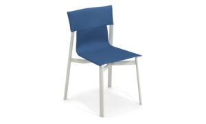Breeze, sedia da esterno in alluminio e tessuto