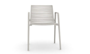 Zebra, sedia in alluminio per l'arredo outdoor