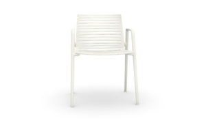 Zebra, sedia in alluminio per l'arredo outdoor