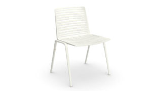 Zebra, sedia in alluminio per l'arredo outdoor