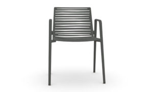 Zebra, sedia in alluminio per l'arredo outdoor