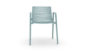 Zebra, sedia in alluminio per l'arredo outdoor