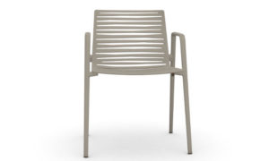 Zebra, sedia in alluminio per l'arredo outdoor