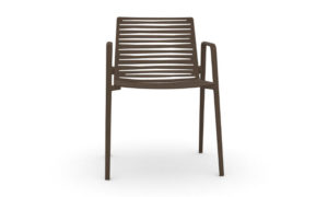 Zebra, sedia in alluminio per l'arredo outdoor