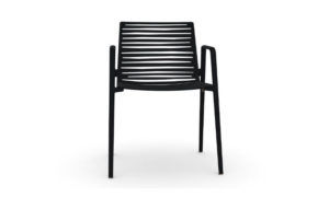 Zebra, sedia in alluminio per l'arredo outdoor