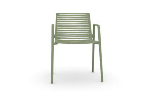 Zebra, sedia in alluminio per l'arredo outdoor