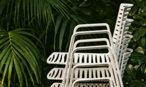 Zebra, sedia in alluminio per l'arredo outdoor