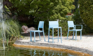 Kate, sgabello bar per l'arredo indoor e outdoor