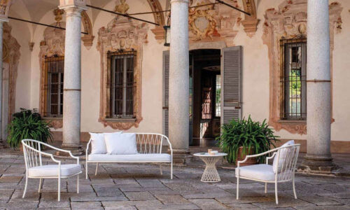 Como, divano due posti per l'arredo outdoor