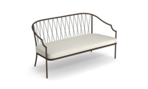 Como, divano due posti per l'arredo outdoor