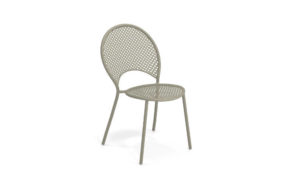 Sole, sedia in acciaio per l'arredo giardino