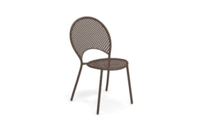 Sole, sedia in acciaio per l'arredo giardino