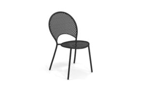 Sole, sedia in acciaio per l'arredo giardino