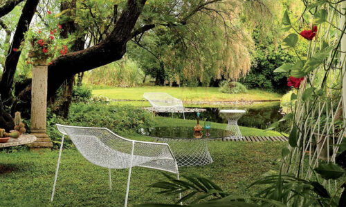 Heaven, poltrona in acciaio per l’arredo outdoor