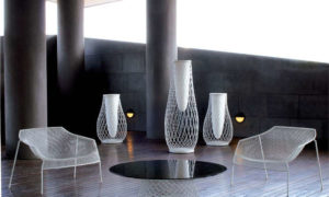 Heaven, poltrona in acciaio per l’arredo outdoor