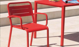 Urban, sedia in alluminio per l'arredo giardino