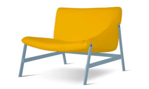 Hammock, poltrona in fibra di dacron per l'arredo indoor