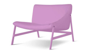 Hammock, poltrona in fibra di dacron per l'arredo indoor
