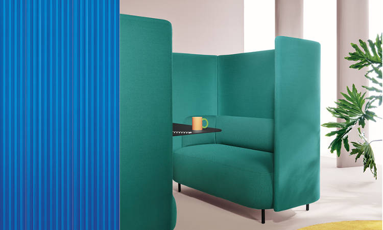 Buddy Hub, divano con nicchia di privacy acustica e visiva