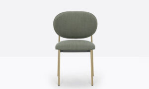Blume, sedia imbottita, impilabile, per l'arredo outdoor