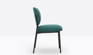Blume, sedia imbottita, impilabile, per l'arredo outdoor
