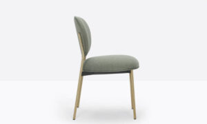 Blume, sedia imbottita, impilabile, per l'arredo outdoor