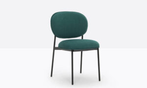 Blume, sedia imbottita, impilabile, per l'arredo outdoor