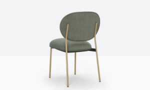 Blume, sedia imbottita, impilabile, per l'arredo outdoor
