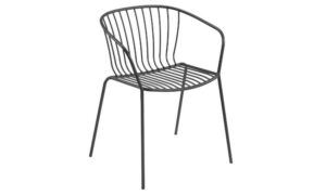 Amitha, sedia outdoor con o senza braccioli