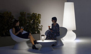 Fade Coffee, tavolo basso con o senza illuminazione