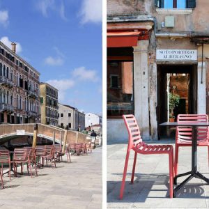 Doga, sedia impilabile per l'arredo outdoor