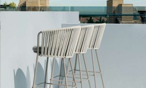 Désirée Rope, sgabello bar per l'arredo outdoor