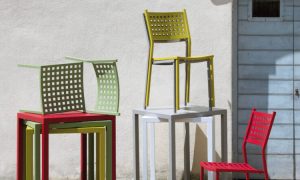 Alice, sedia in metallo per l'arredo outdoor