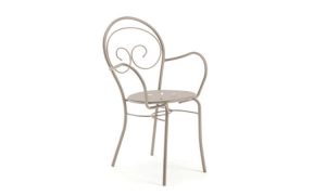 Mimmo, sedia con o senza braccioli per l'arredo outdoor