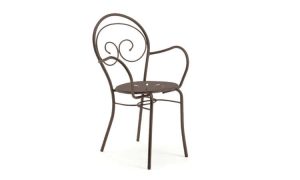 Mimmo, sedia con o senza braccioli per l'arredo outdoor