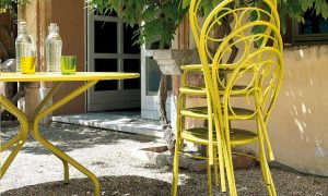 Mimmo, sedia con o senza braccioli per l'arredo outdoor