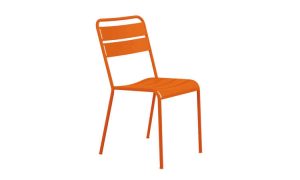 Twist, sedia in acciaio zincato per l'arredo giardino