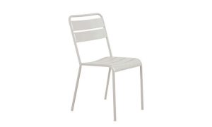 Twist, sedia in acciaio zincato per l'arredo giardino