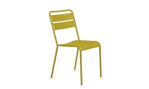 Twist, sedia in acciaio zincato per l'arredo giardino