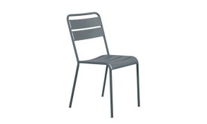 Twist, sedia in acciaio zincato per l'arredo giardino