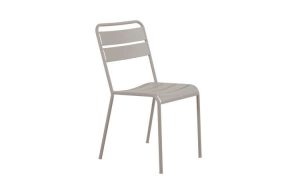 Twist, sedia in acciaio zincato per l'arredo giardino