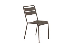 Twist, sedia in acciaio zincato per l'arredo giardino