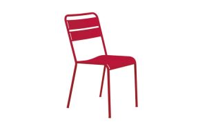 Twist, sedia in acciaio zincato per l'arredo giardino